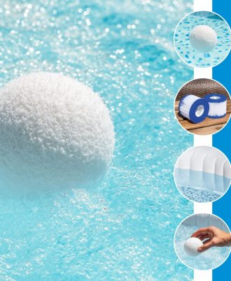 Wisolt Floating Scum Sponge Balls for Hot Tubs Pool Filter Balls
